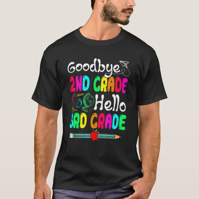 Camiseta Adiós escuela secundaria de tercer grado (Anverso)