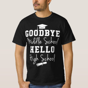 Camiseta Adiós escuela secundaria Hello High School - Gradu