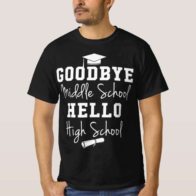 Camiseta Adiós escuela secundaria Hello High School - Gradu (Anverso)