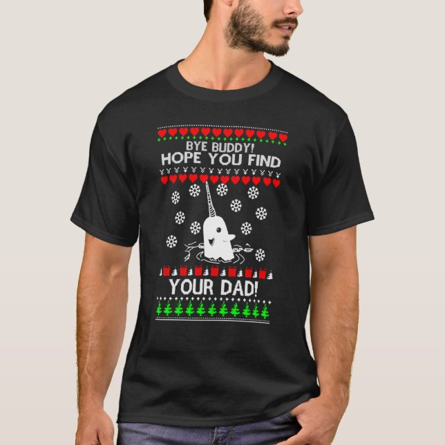 Camiseta Adiós, espero que encuentres a tu padre Navidades  (Anverso)