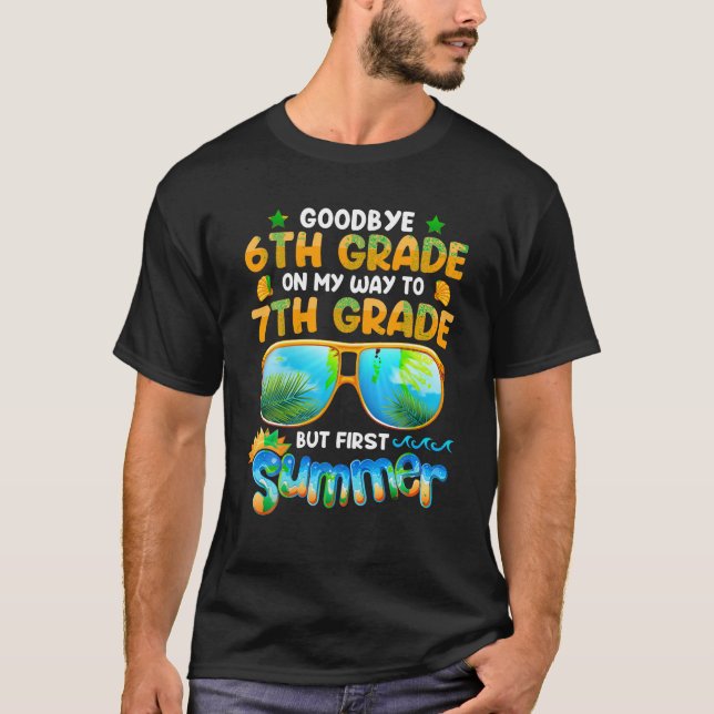 Camiseta Adiós Graduación de 6º Grado hasta 7º Grado Hola S (Anverso)