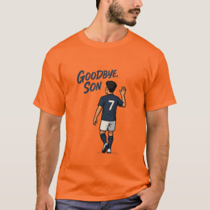 Camiseta Adiós, hijo Tributo de fútbol emocional número 7
