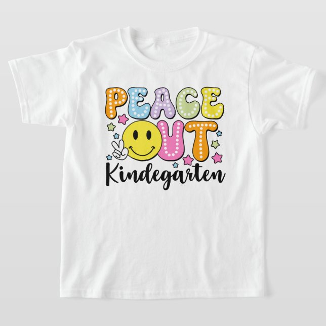 Camiseta Adiós Jardín de Infancia Letra Burbuja Retro (Distribución)