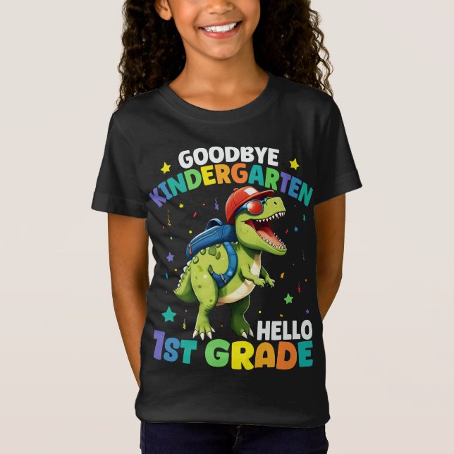 Camiseta Adiós jardín de niños graduados Dinosaur Trex (Anverso)