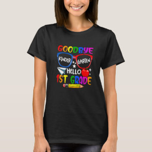Camiseta Adiós Kindergarten Bienvenida Primer Día Hola Prim