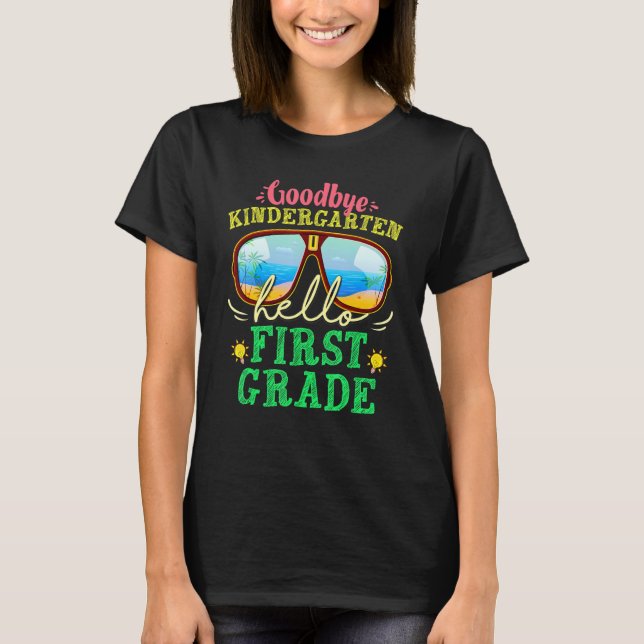 Camiseta Adiós Kindergarten Hello First Grado Summer Stud (Anverso)