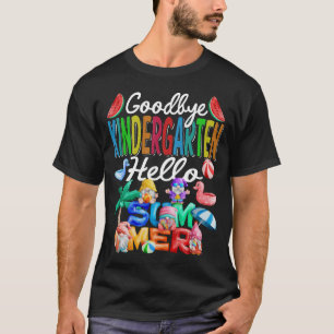 Camiseta Adiós Kindergarten Hello Summer Gnomes Beach