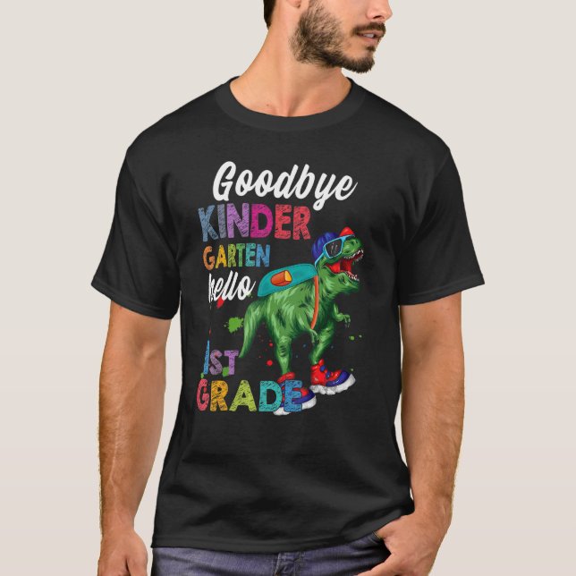 Camiseta Adiós Kindergarten Hola 1er grado La (Anverso)