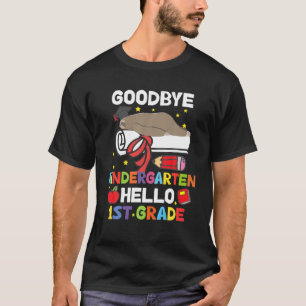 Camiseta Adiós Kindergarten Hola Graduado de 1er grado Pres