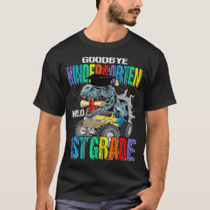 Camiseta Adiós Kindergarten Hola Monstruo de primer grado