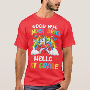 Camiseta Adiós Kindergarten Hola primer grado Dabbing Unic