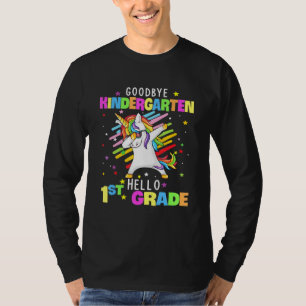Camiseta Adiós Kindergarten Hola primer grado Unicorn Dabbi