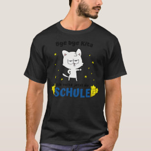 Camiseta Adiós Kita Schule Einschulung Spa Katze Kinder