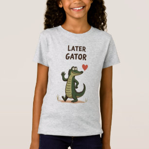 Camiseta Adiós Lagarto Alegre Cocodrilo Divertido