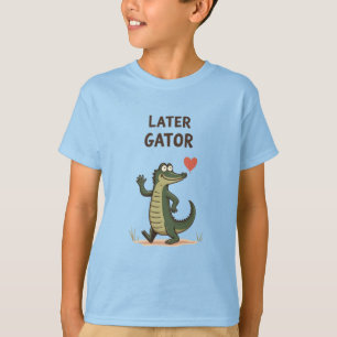 Camiseta Adiós Lagarto Alegre Cocodrilo Divertido