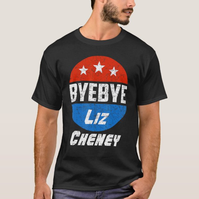 Camiseta Adiós Liz Cheney Hombres políticos estadounidenses (Anverso)