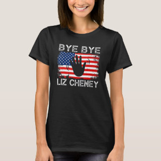 Camiseta Adiós Liz Cheney Vintage Bandera de Ee. Uu.