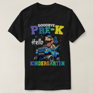 Camiseta Adiós Monster prek Camión T rex Graduation Boys
