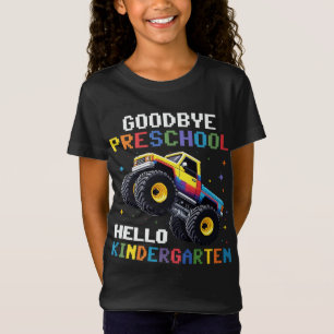 Camiseta Adiós monstruo preescolar camionero T rex Graduaci