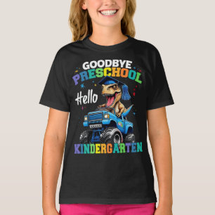 Camiseta Adiós monstruo preescolar camionero T rex Graduaci