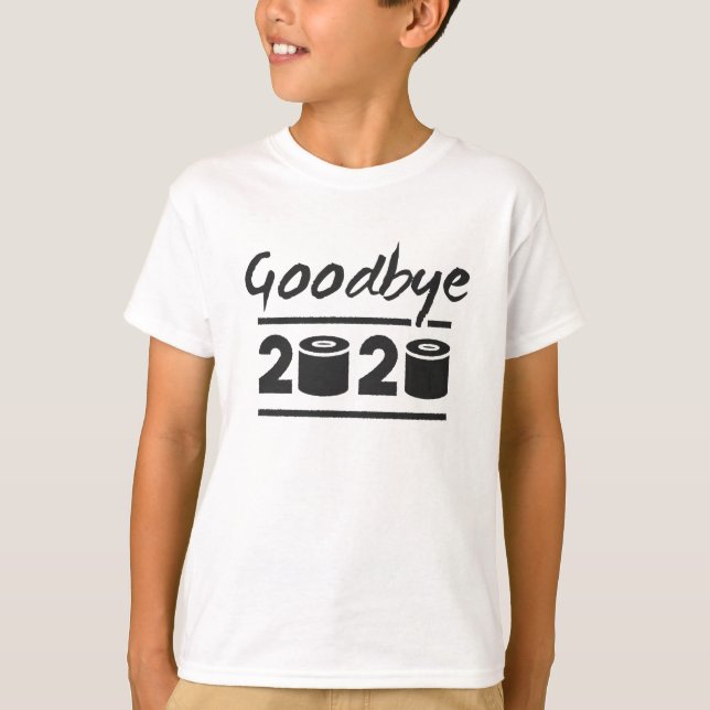 Camiseta Adiós papel higiénico 2020 - finalmente terminó (Anverso)