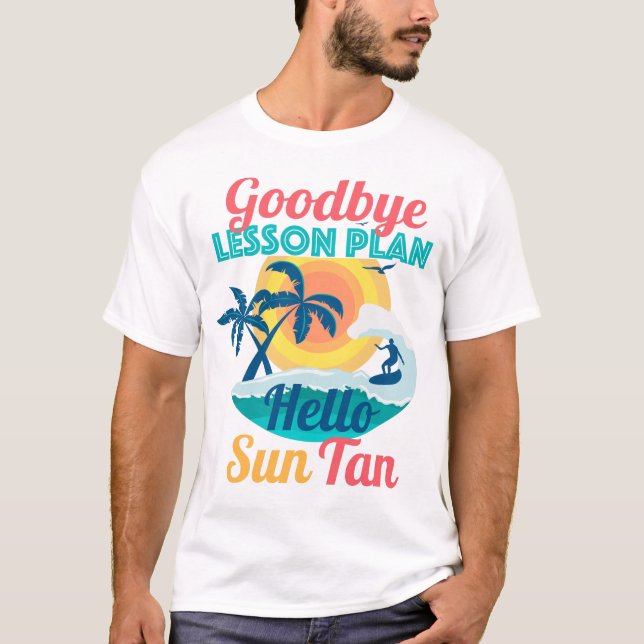 Camiseta Adiós, Plan de Lección Hola Sun Tan (Anverso)