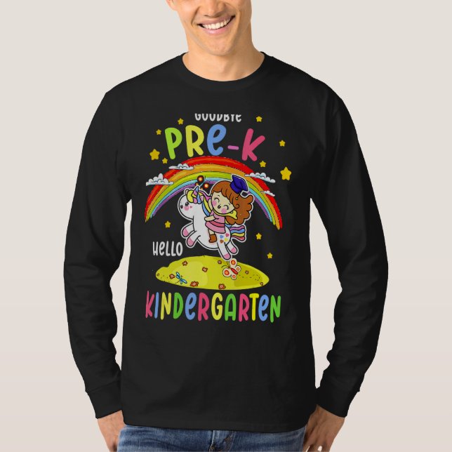 Camiseta Adiós Pre K Hello Kindergarten Magic Unicorn G (Anverso)