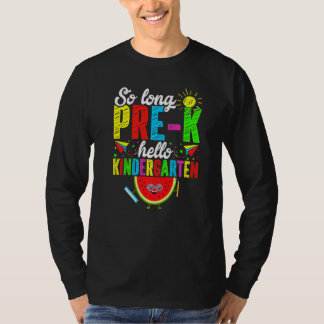 Camiseta Adiós Pre K Hola Kinder Primer Día de Clases