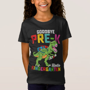 Camiseta Adiós Pre K Hola Kindergarten T Rex Escuela