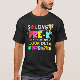 Camiseta Adiós Pre-K Jardín de Niños Aquí Vengo Graduación
