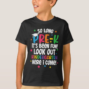 Camiseta Adiós Pre-k Jardín de Niños Aquí Vengo Preescolar
