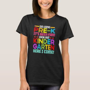 Camiseta Adiós Pre K Lindo Regreso a la Escuela Cuidado con