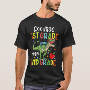 Camiseta Adiós primer grado Hola dinosaurio de segundo grad
