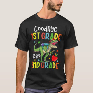 Camiseta Adiós primer grado Hola dinosaurio de segundo grad