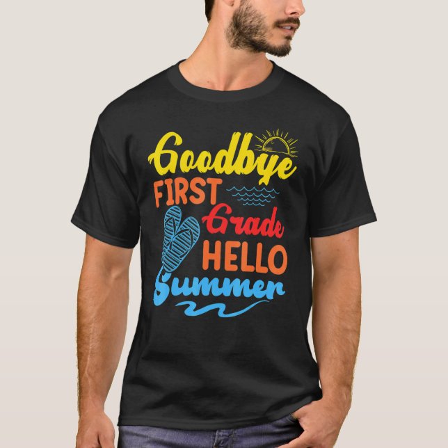 Camiseta Adiós primer grado Hola estudiante de verano (Anverso)