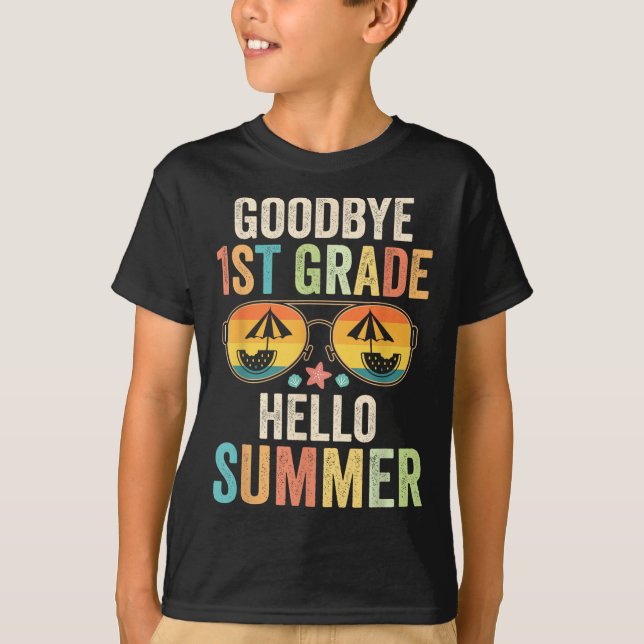 Camiseta Adiós primer grado Hola primer grado de verano últ (Anverso)