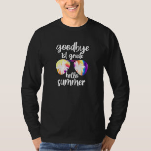 Camiseta Adiós primer grado Hola verano de vidrio de sol pr