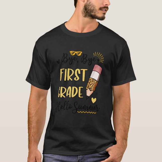Camiseta Adiós primer grado Hola verano divertido té estudi (Anverso)