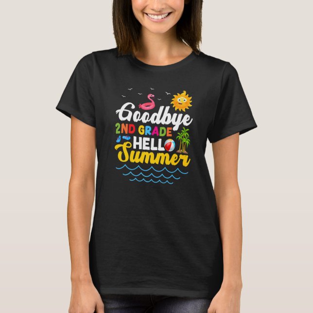 Camiseta Adiós, profesor de 2º grado, niños de secundaria (Anverso)