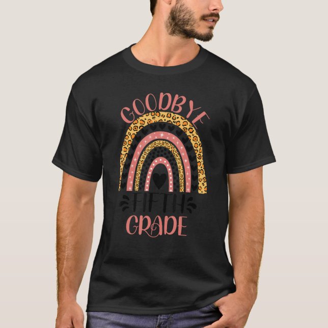 Camiseta Adiós, profesor de quinto grado, el último día de (Anverso)