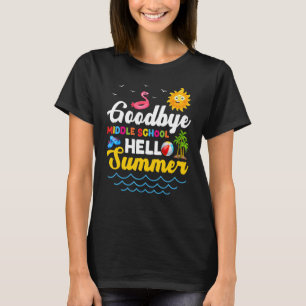 Camiseta Adiós, profesor de secundaria, niños y niñas Hola