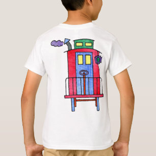 Camiseta Adiós rojo de la onda del Caboose