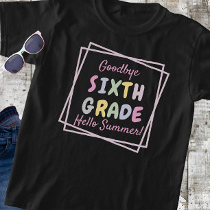 Camiseta "Adiós sexto grado, hola verano" niño