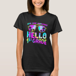 Camiseta Adiós Summer Hello 1º Grado Tie Dye De Vuelta A Sc