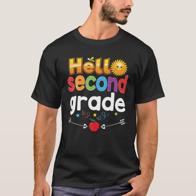 Camiseta Adiós Summer Hello 2º Grado Segundo Maestro De Niñ (Anverso)