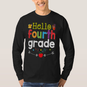 Camiseta Adiós Summer Hello 4º grado 4º Grader Teach