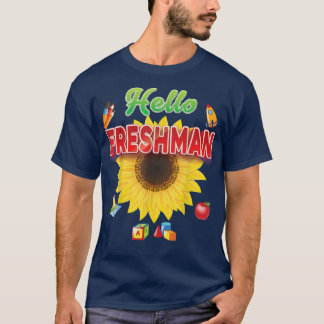 Camiseta Adiós Summer Hello Freshman Sunflower Back To Sc