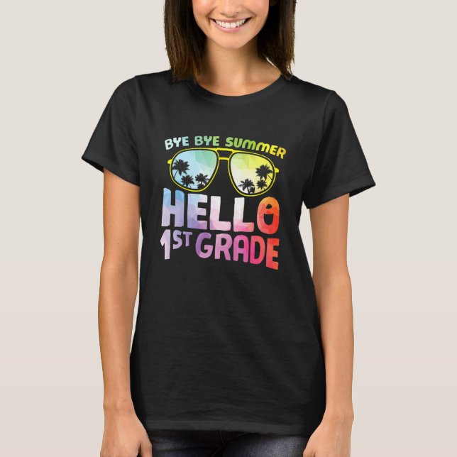 Camiseta Adiós Summer Hello Gradiente De 1er Grado De Vuelt (Anverso)