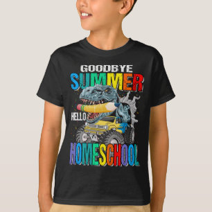 Camiseta Adiós Summer Hello Homeschool Monster Truck