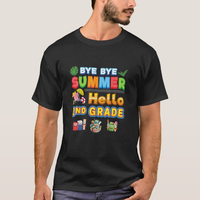 Camiseta Adiós Summer Hello Profesor De 2º Grado De Vuelta  (Anverso)